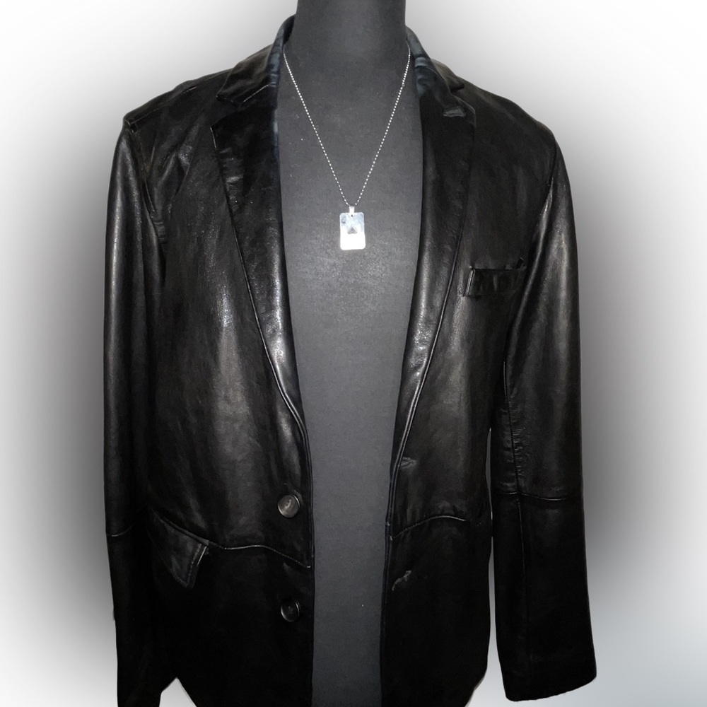 MENS LEATHER BLAZER (ALLSAINTS)